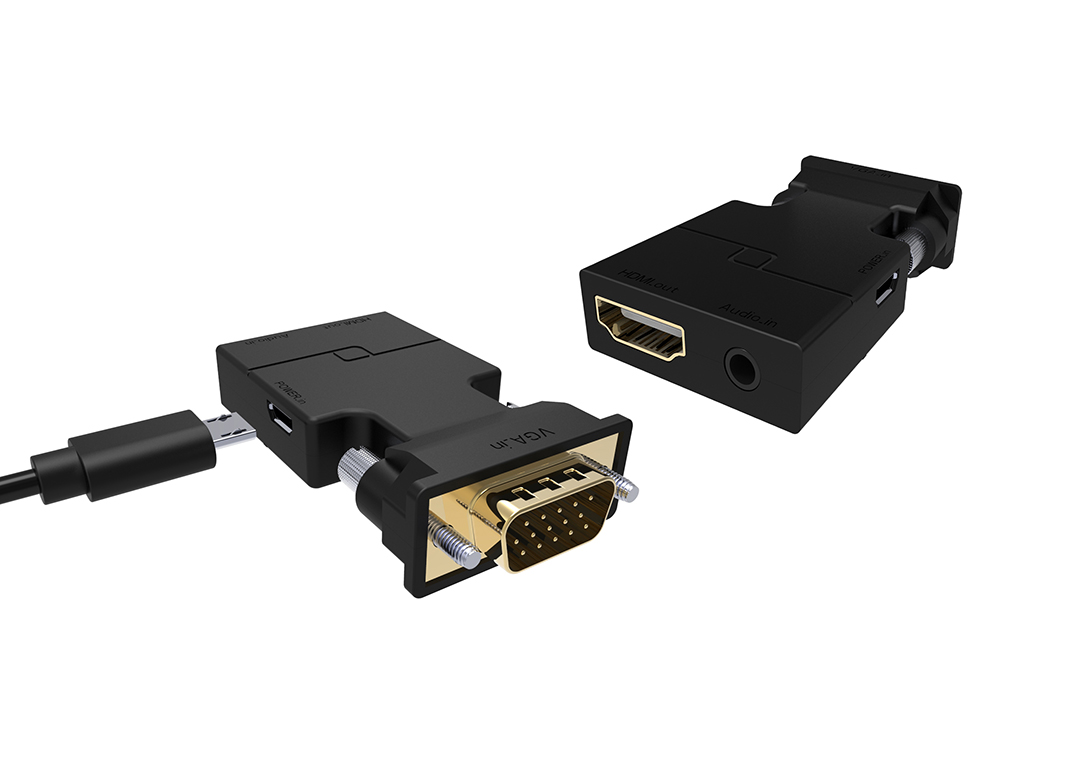 Đầu đổi VGA + AUDIO -> HDMI UNITEK Y-HD05001BK