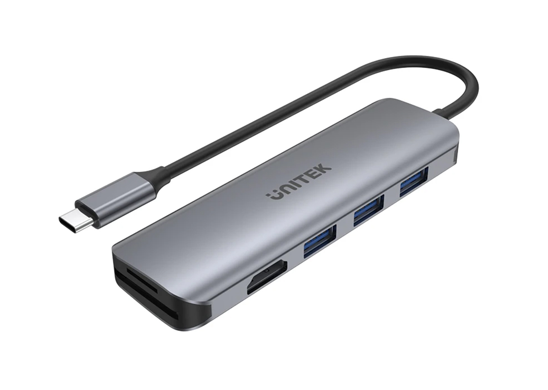 Hub chia 3 trong 1 Type-C -> USB3.0 + HDMI + TF/SD UNITEK H1107F