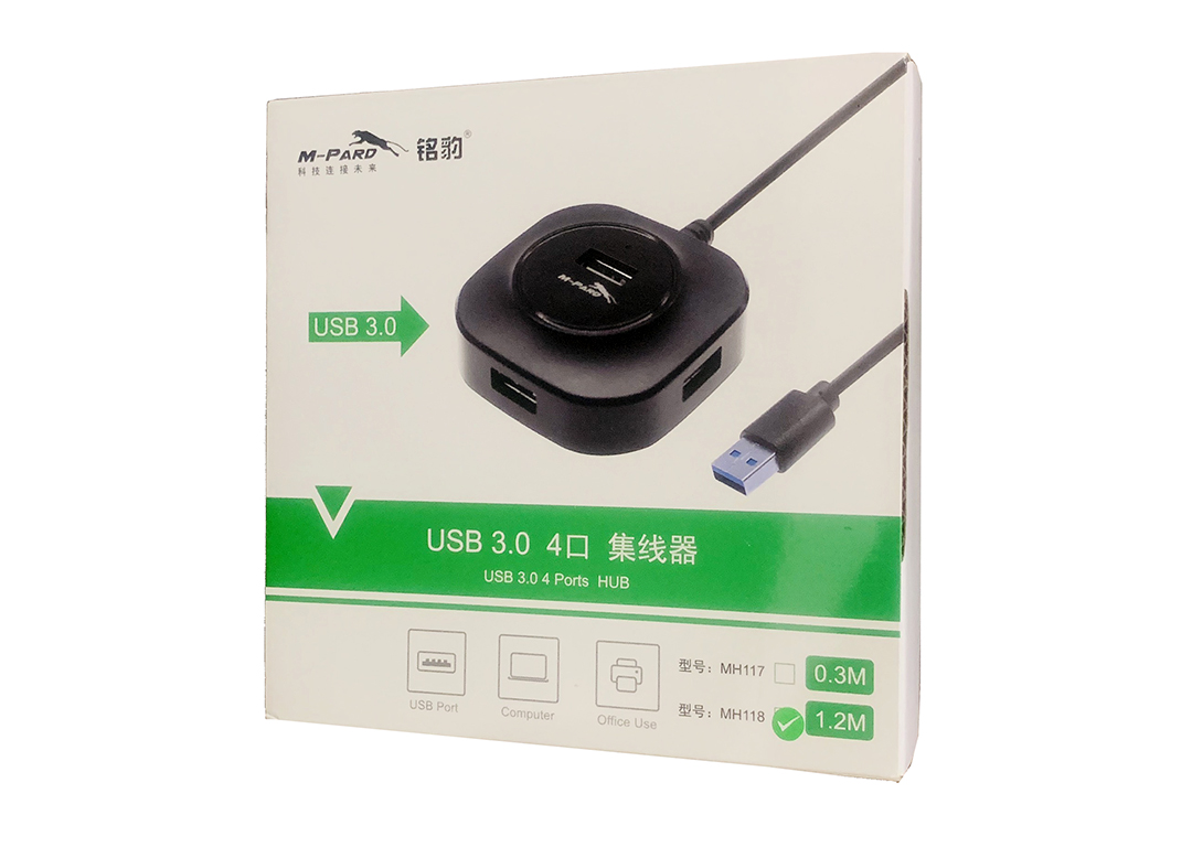 HUB 4-1 USB 3.0 1.2M M-PARD (MH118)