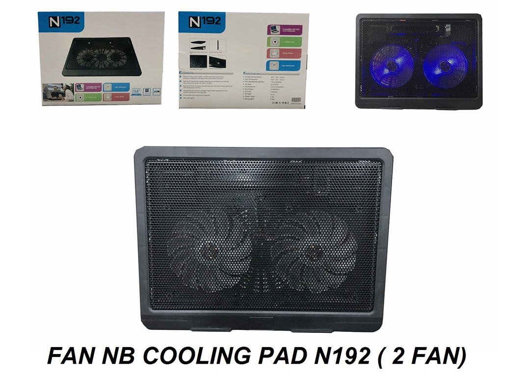 FAN NOTEBOOK COOLING PAD N192 (2 FAN)