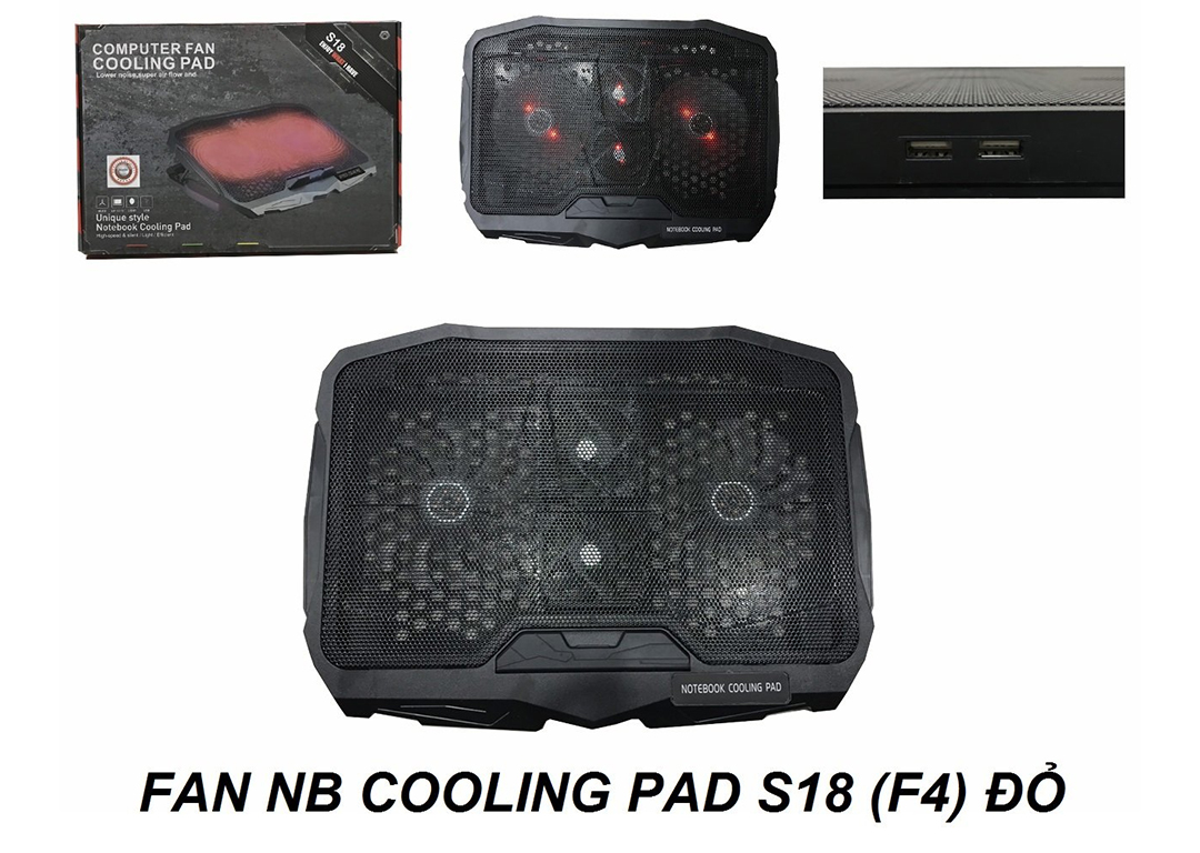 FAN NOTEBOOK COOLING PAD S18 (F4)