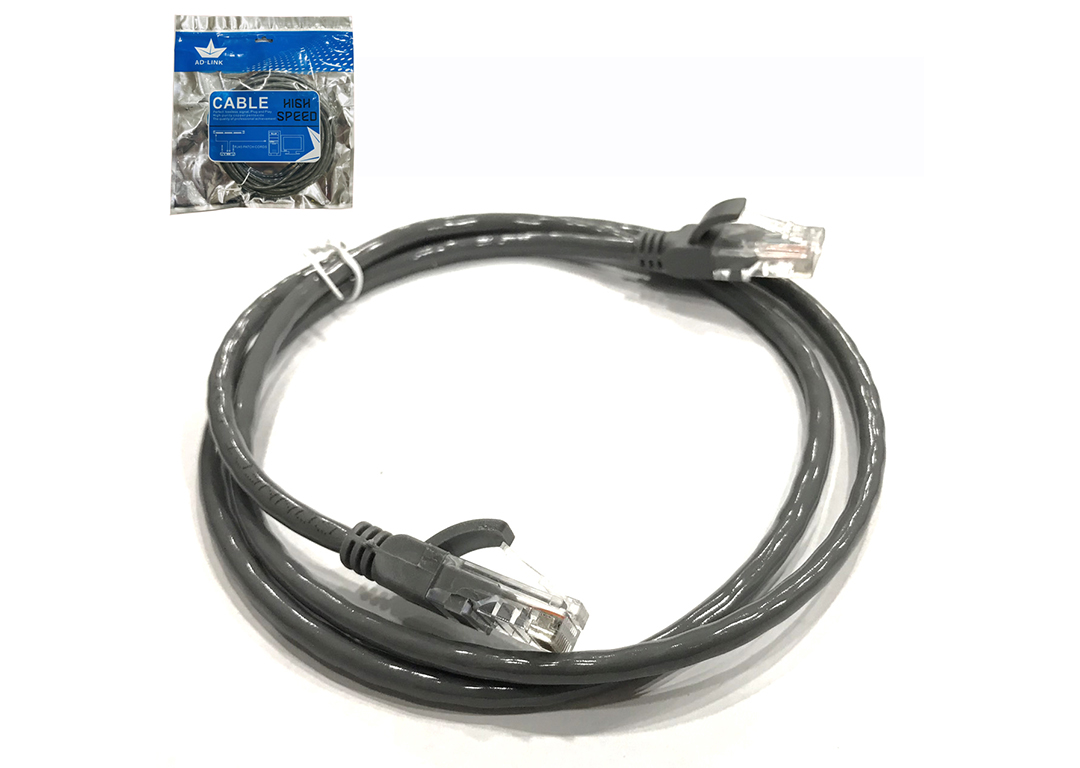 CÁP UTP CAT 5E AD-LINK 1.5M HIGH SPEED (AD-5001O) XÁM