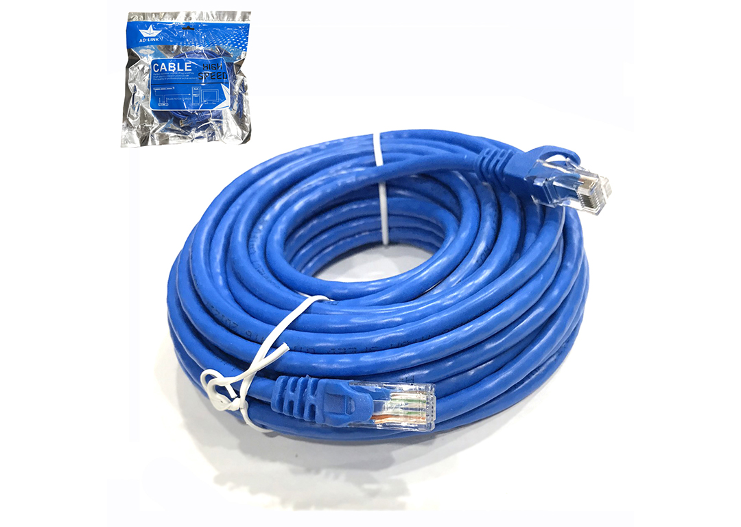 CÁP UTP CAT 6 AD-LINK 10M HIGH SPEED (AD-6010H) XANH