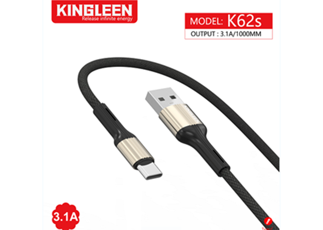 CÁP USB 2.0 -> TYPE-C 3.1A 1M KINGLEEN K62S