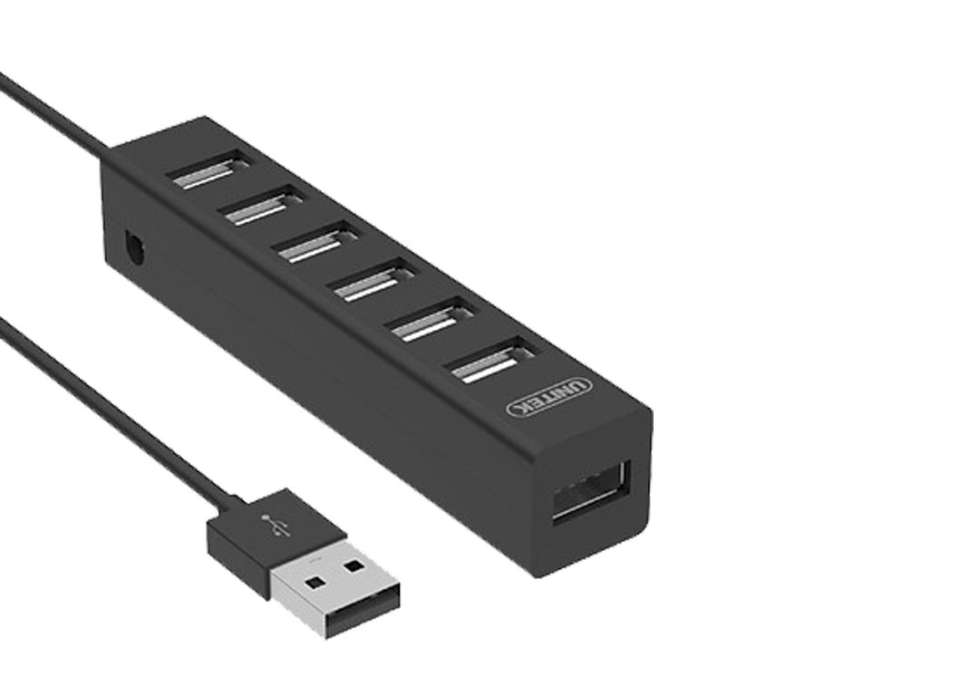 BỘ CHIA USB2.0 7 CỔNG HUB 80CM Y-2160BK