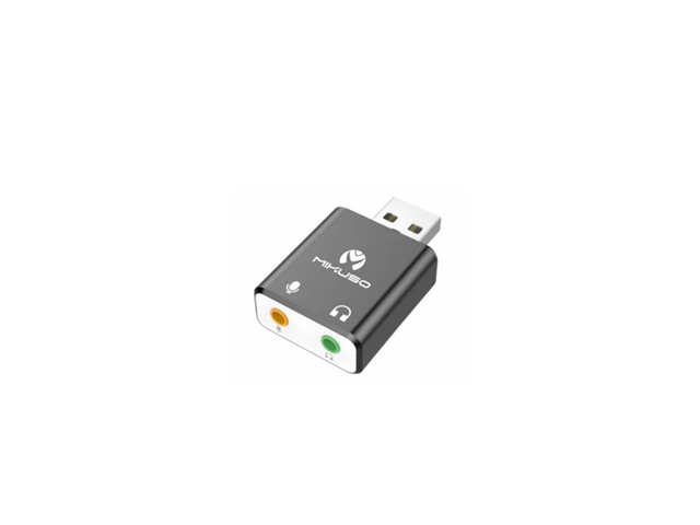 ĐẦU CHUYỂN USB RA  AUDIO ADT-S006 MÀU ĐEN MIKUSO