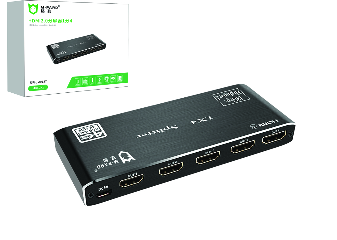 BỘ CHIA MÀN HÌNH HDMI 1 RA 4 MD137 M-PARD