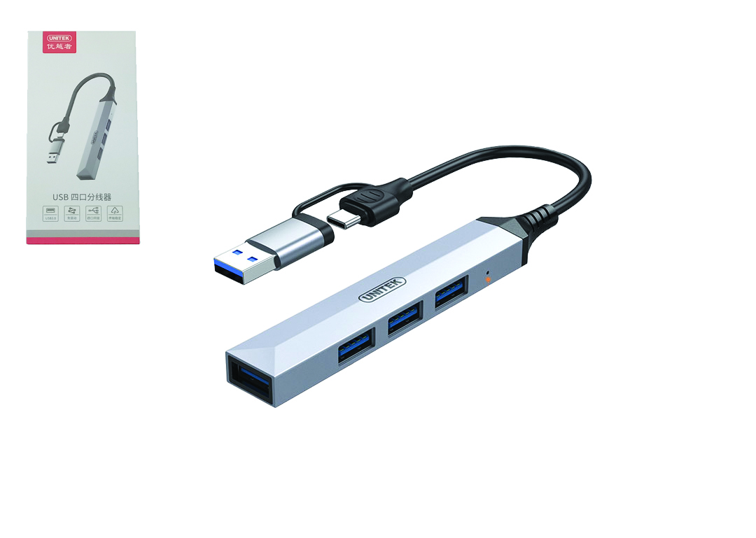 Bộ Hub USB Type-C -> USB UNITEK H206C