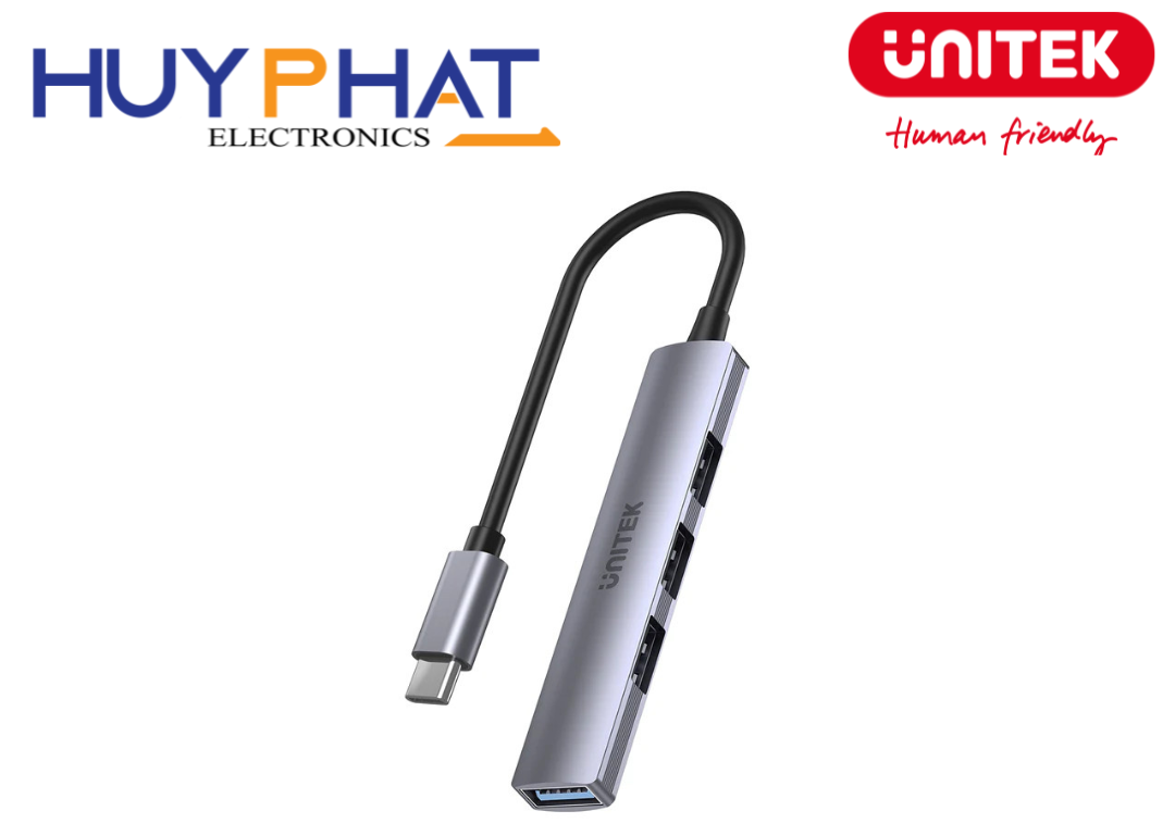 Hub chia Type-C -> 4 cổng USB UNITEK H1208B