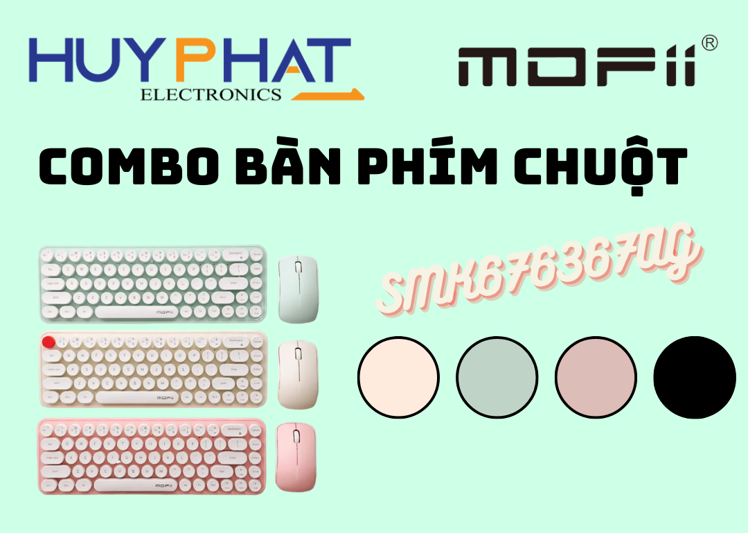 Bàn phím và chuột không dây MOFII SMK676367AG