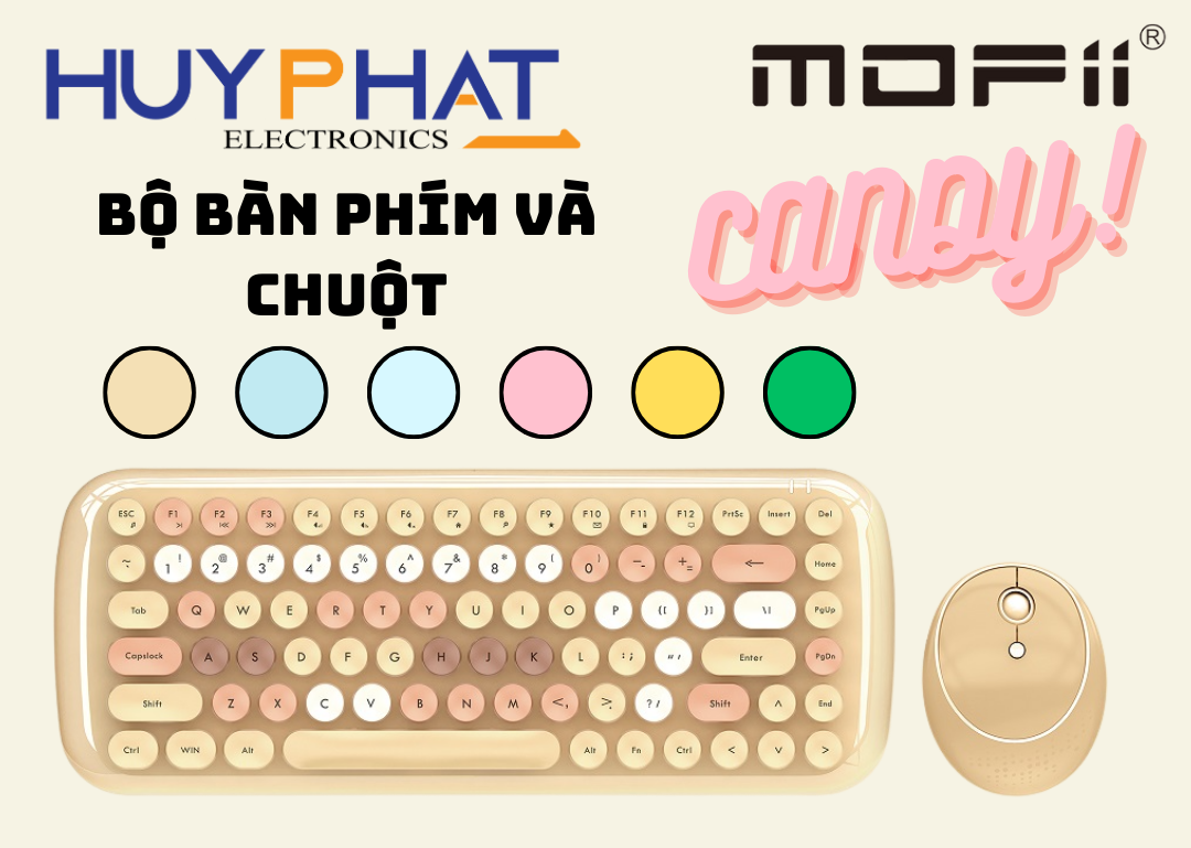 Bàn phím và chuột không dây MOFII CANDY