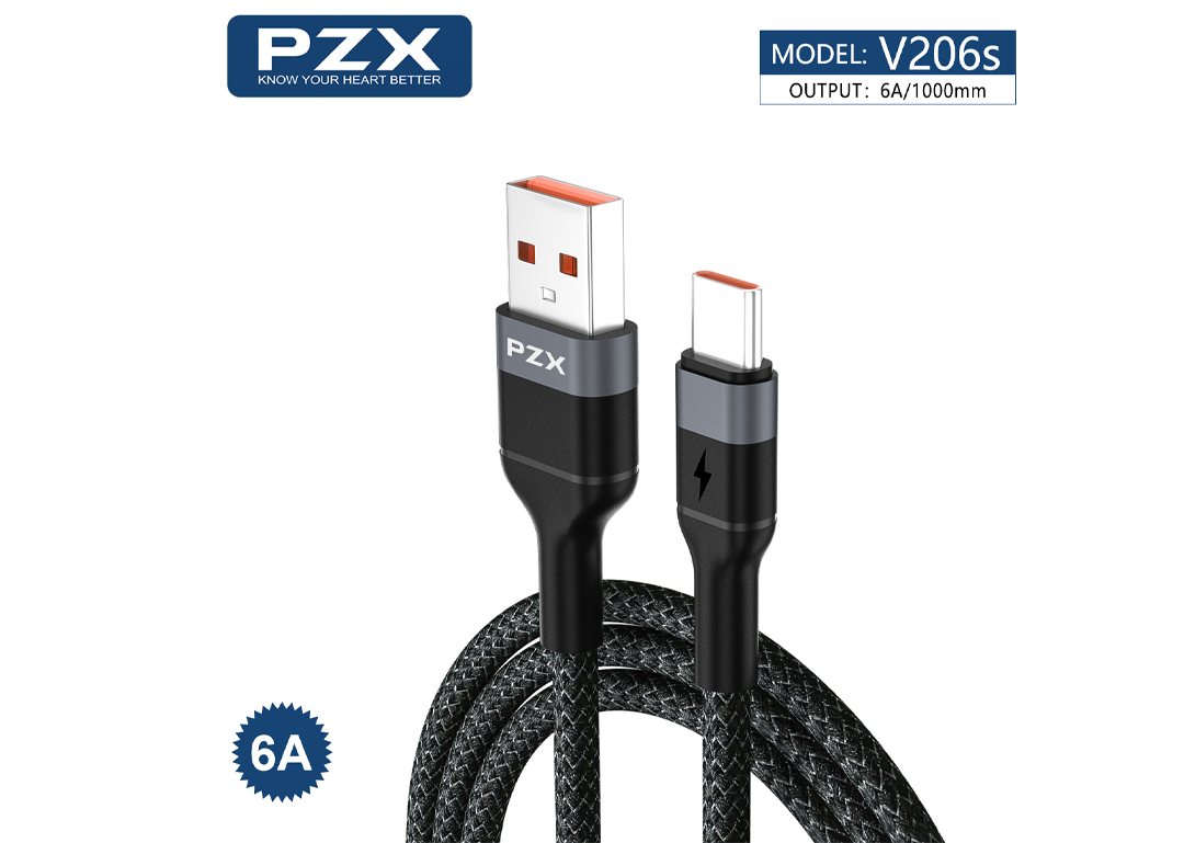 Cáp sạc điện thoại USB -> Type-C V206S PZX