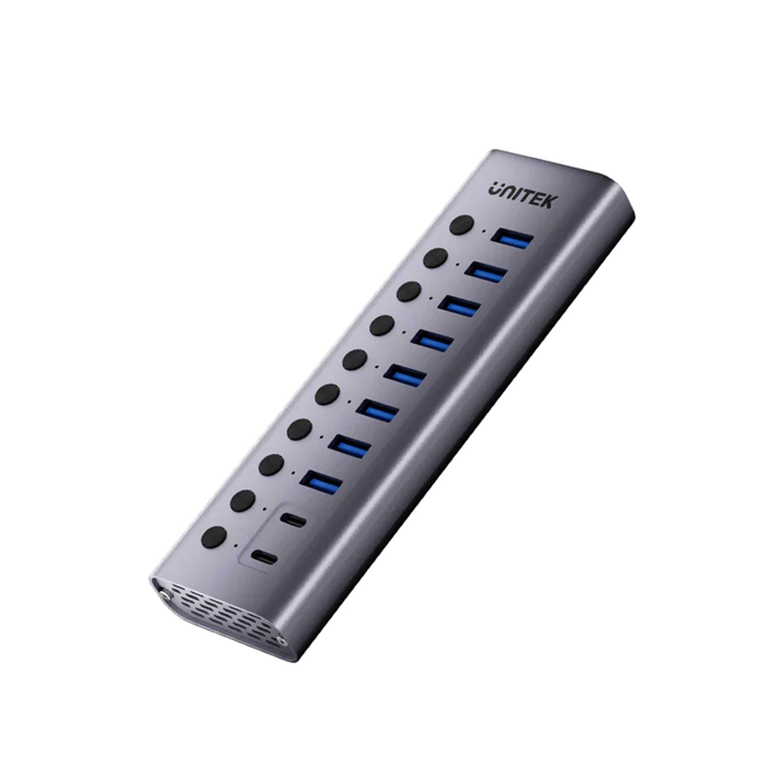 Hub chia 10 cổng Type-C -> USB-A + Type-C kèm cổng tắc riêng UNITEK H1315B01-EU