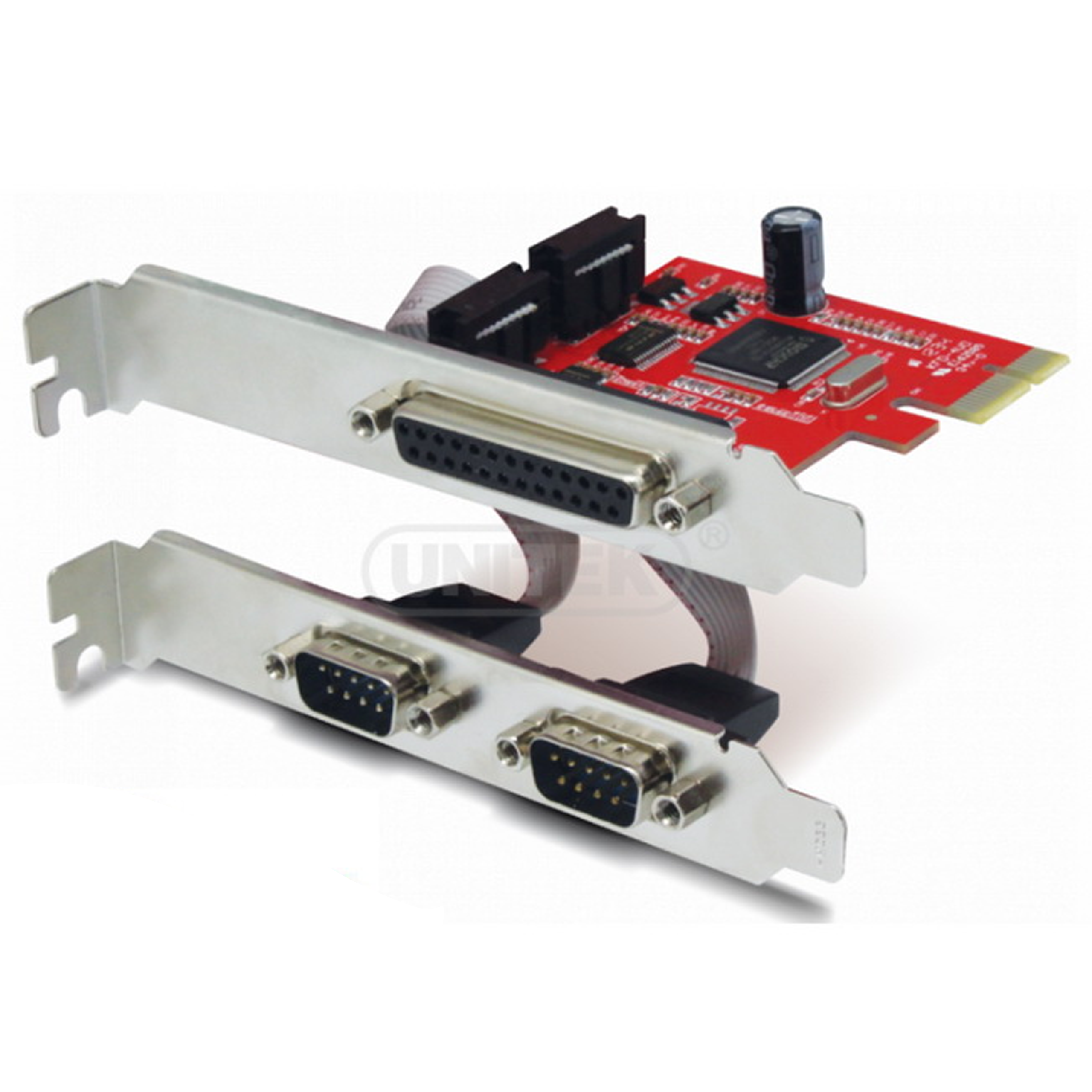 Card mạng 2 Port Serial+1 Port Parallel PCI Card UNITEK Y-7506