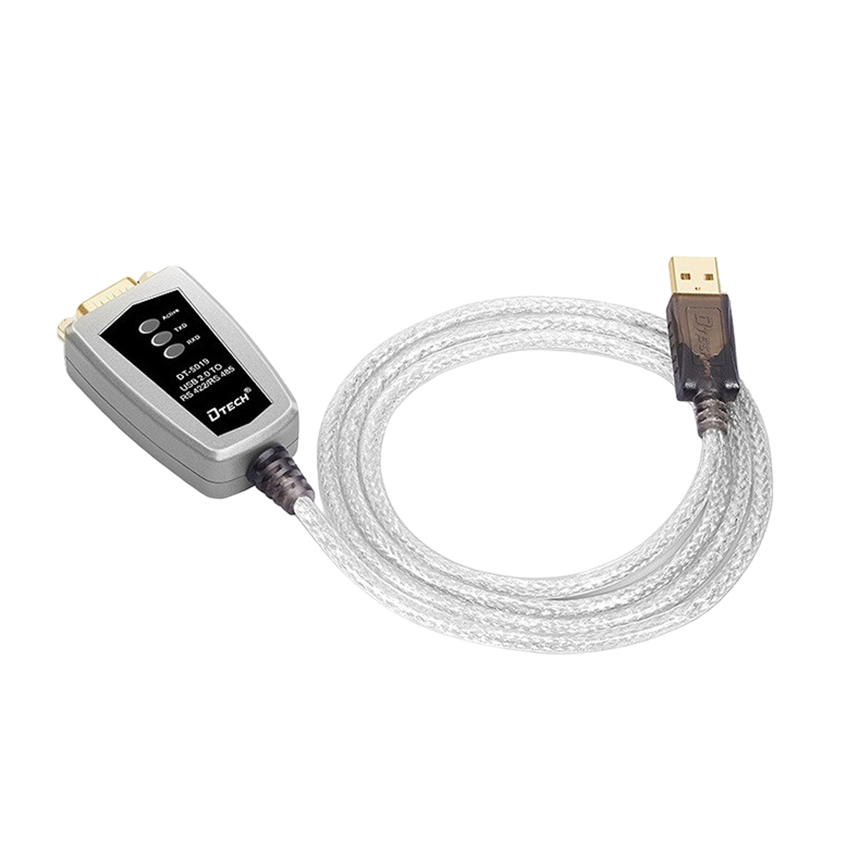 Cáp USB 2.0-> Com 9K + DD RS485/422 dài 1.2m DTECH DT-5019