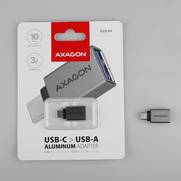 Bộ chuyển đổi RUCM-AFA Type-C 3.2 M > USB-A F AXAGON