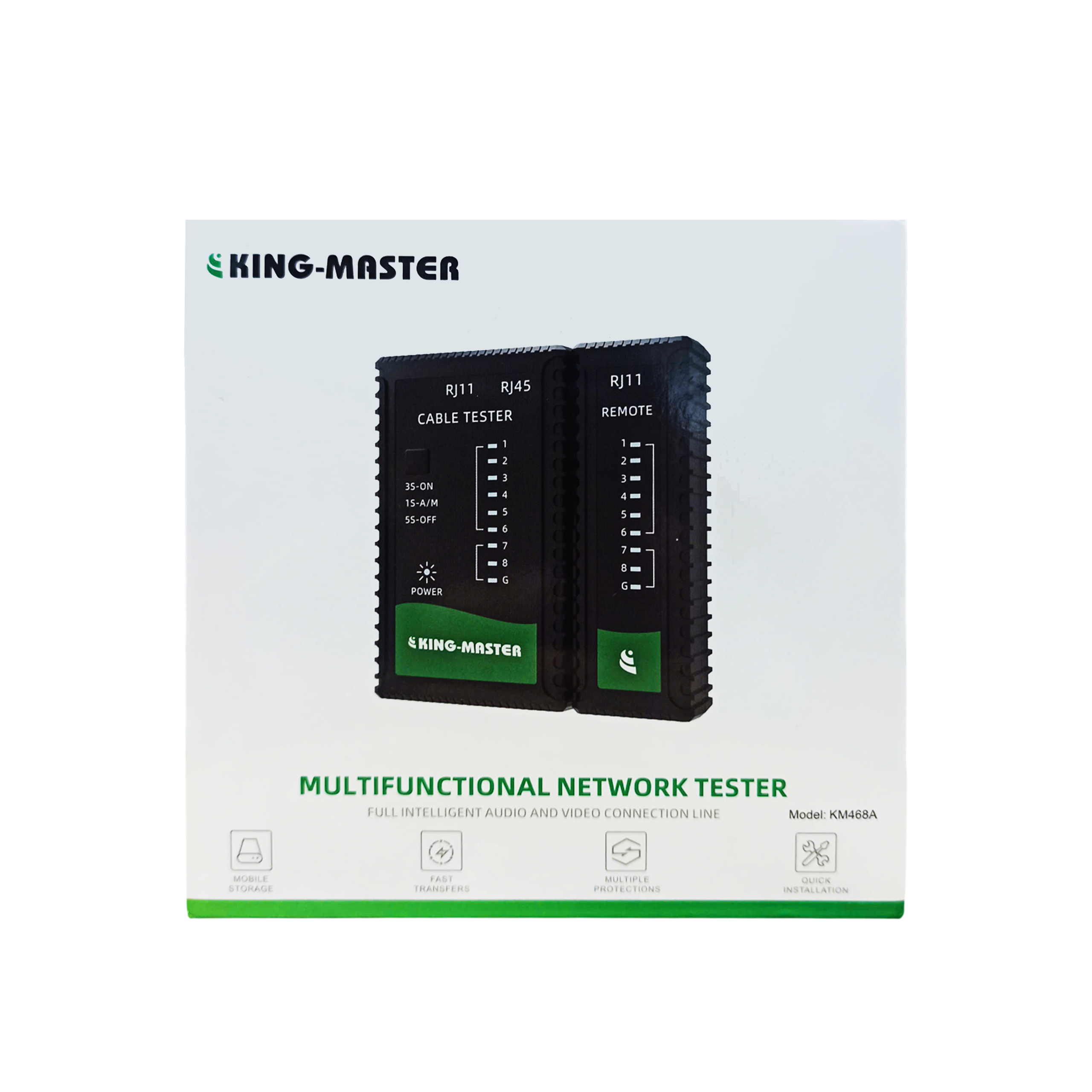 Tester cáp LAN KINGMASTER KM468A