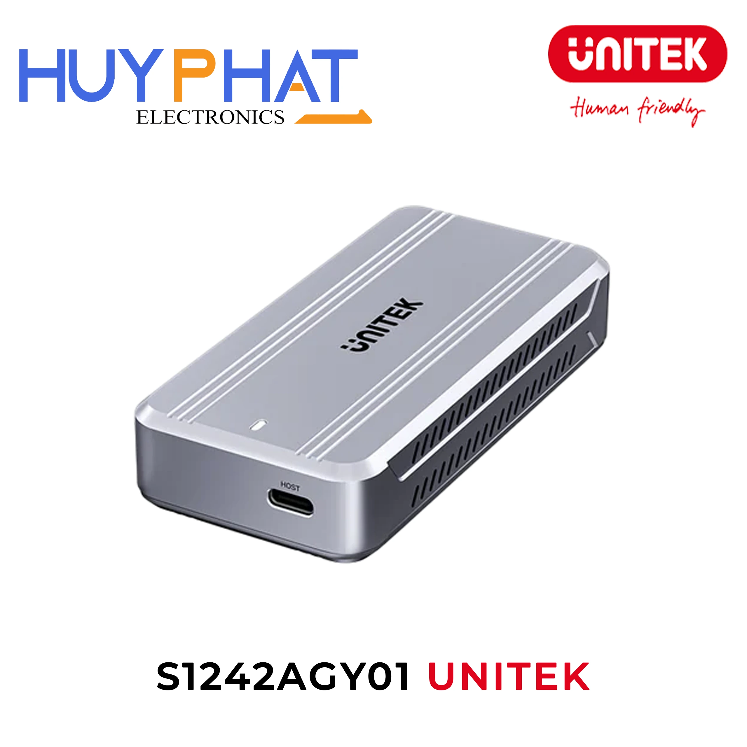 Box ổ cứng M.2 NVMe USB4 40Gbps UNITEK S1242AGY01