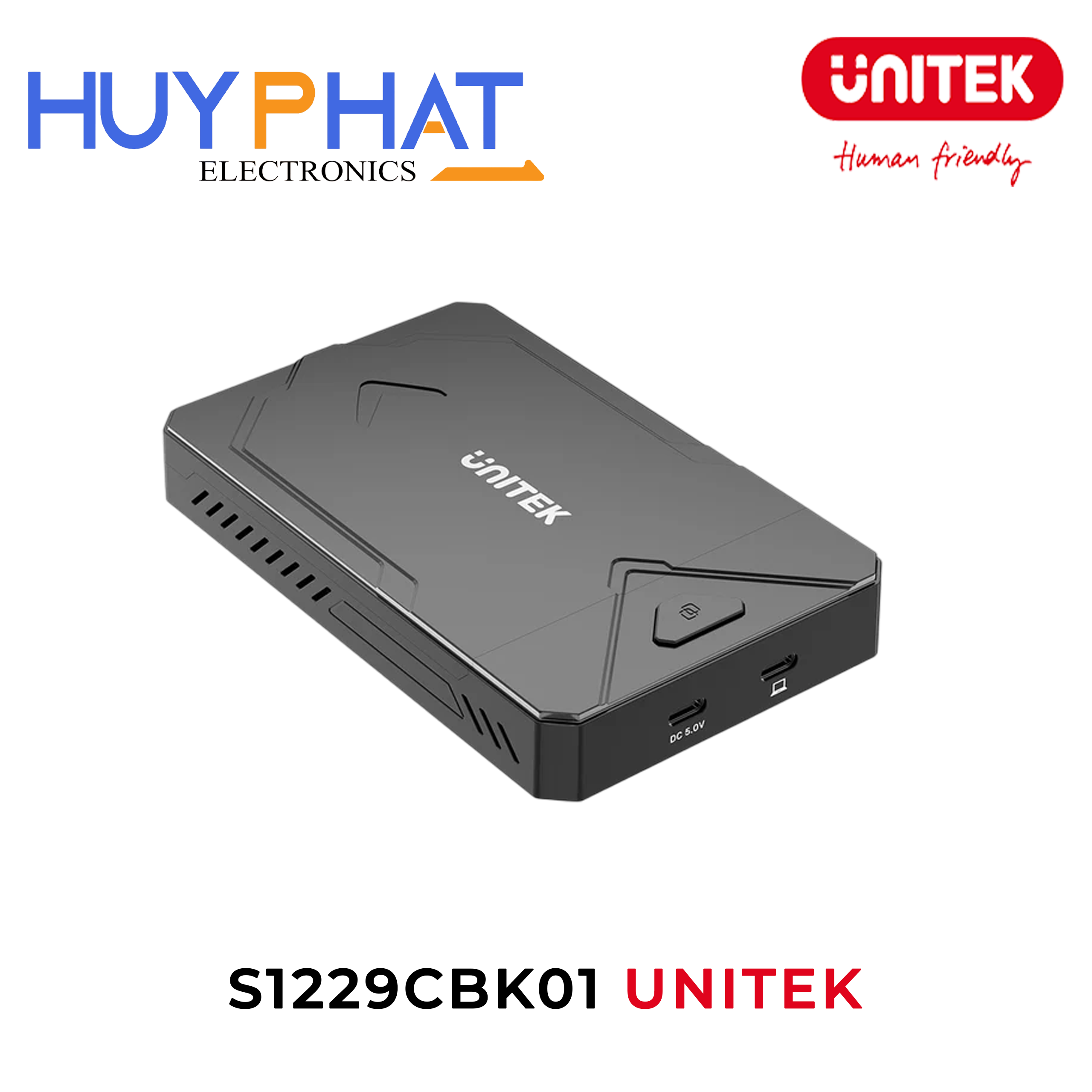 Box ổ cứng SSD M.2 NVMe & SATA UNITEK S1229CBK01