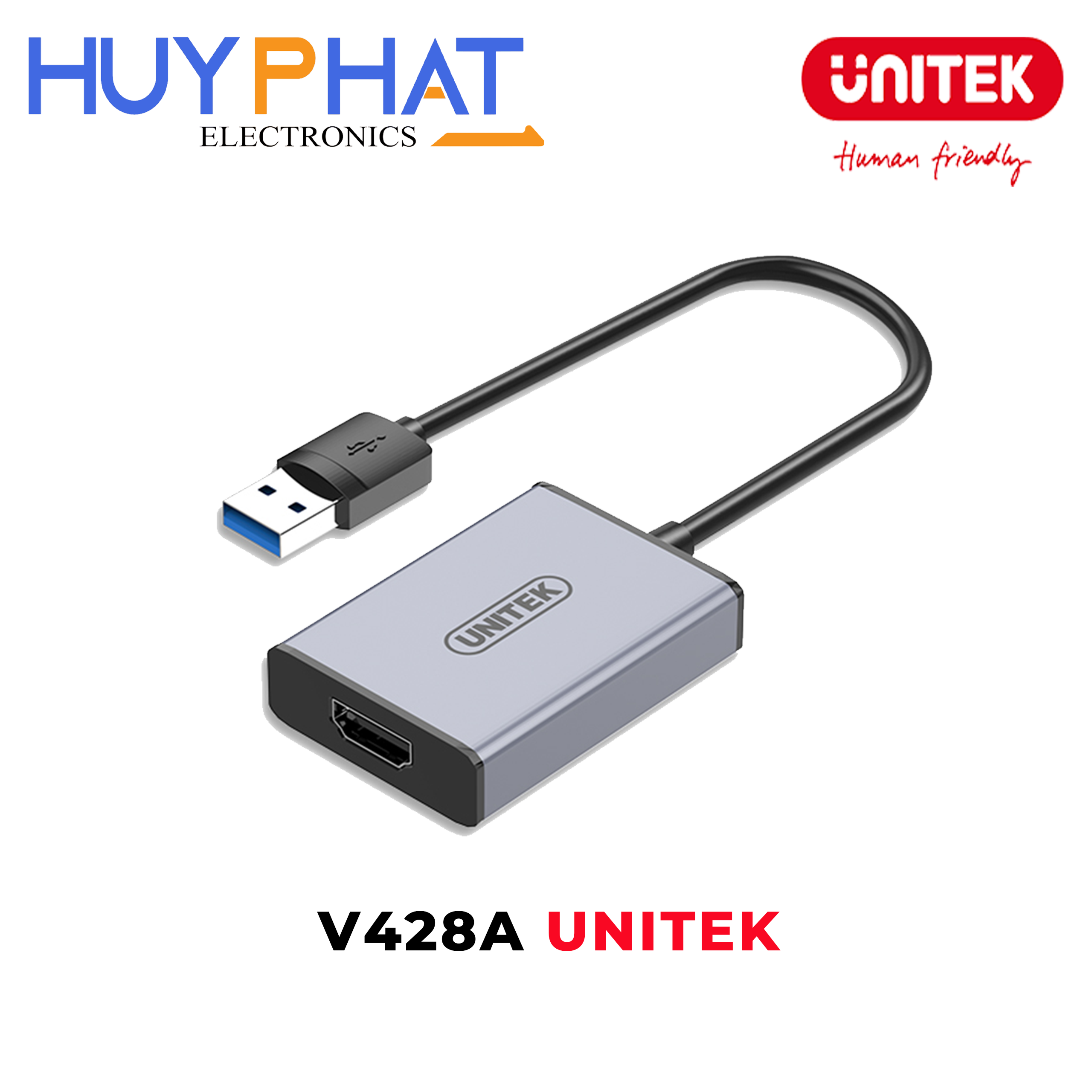 Cáp chuyển đổi USB -> HDMI 1080p@60Hz UNITEK V428A