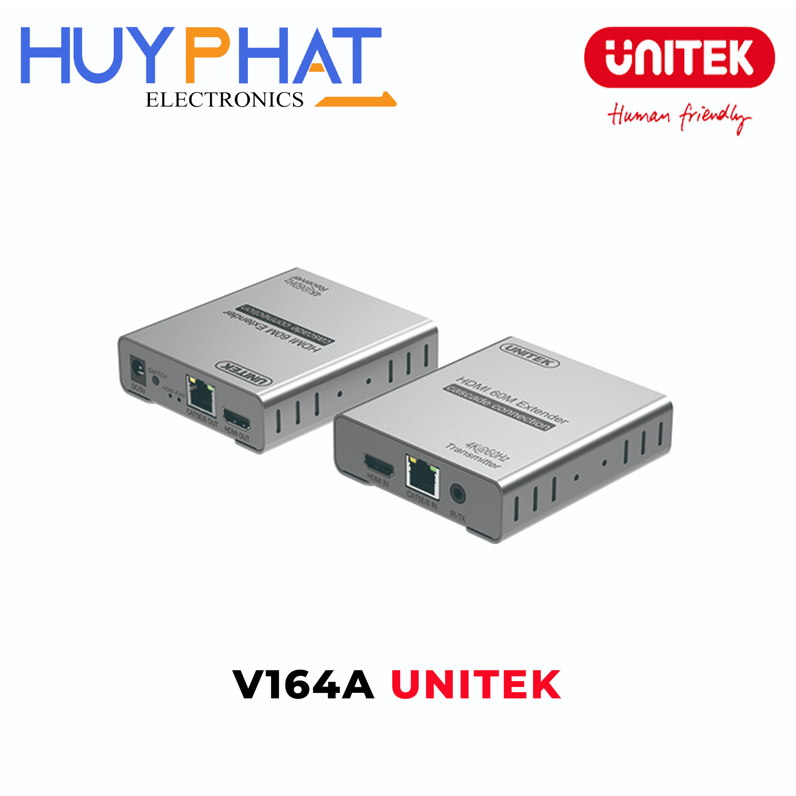 Bộ mở rộng HDMI đơn tối đa 4K@60Hz UNITEK V164A
