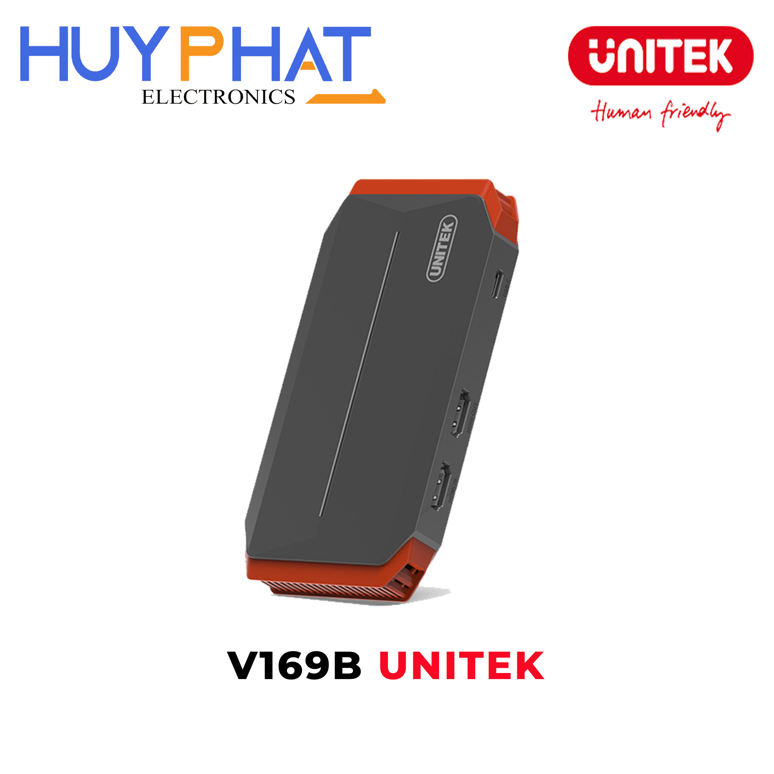 Hub chuyển đổi HDMI2.0 hỗ trợ VideoCapture 4K@30Hz UNITEK V169B