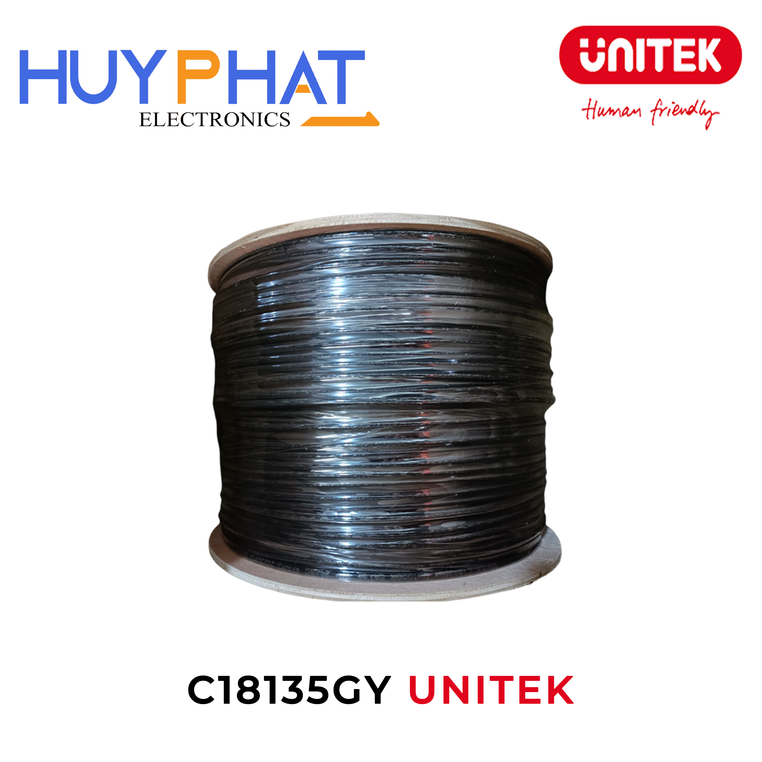 Cáp cuộn UTP Cat5e 305m UNITEK C18135GY