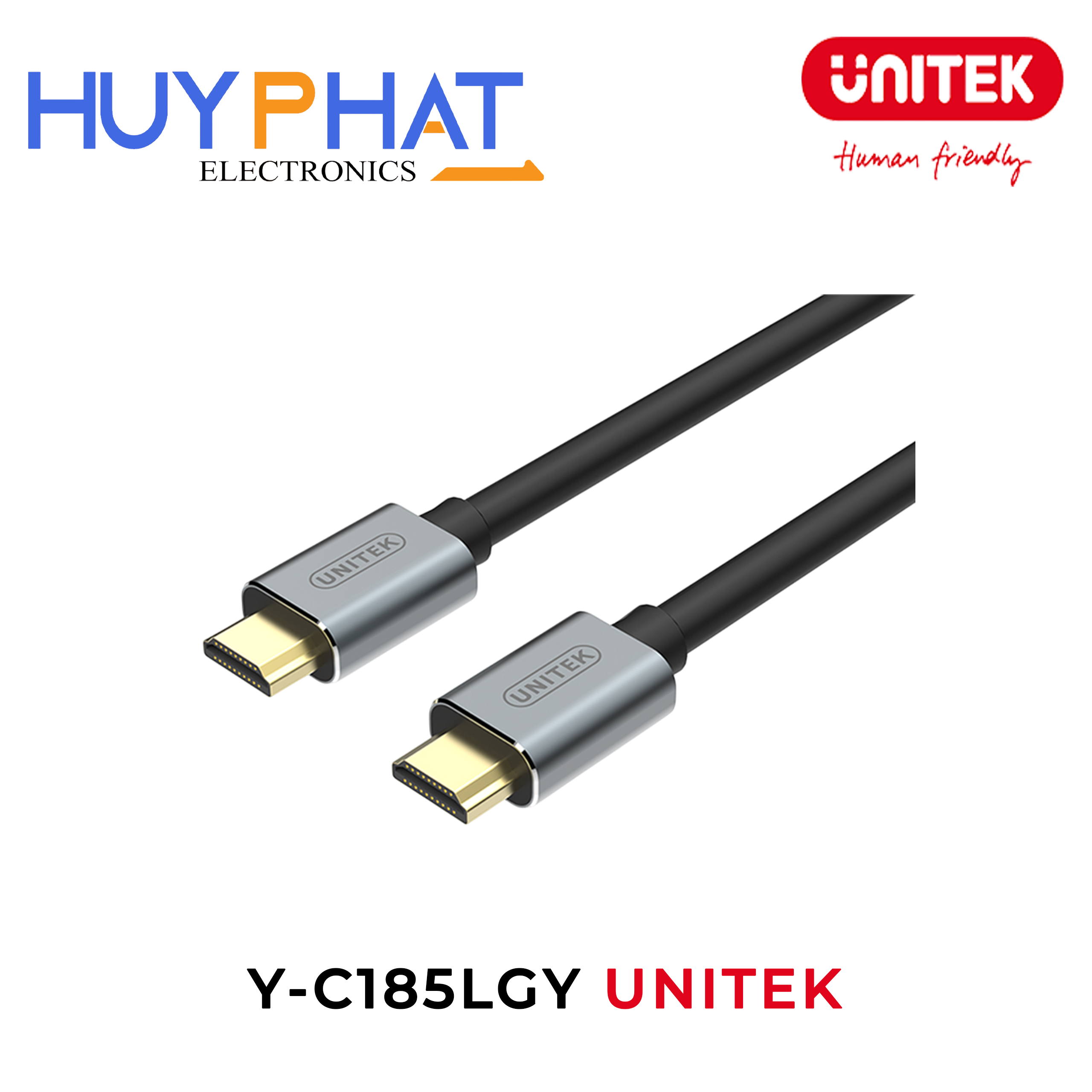 Cáp HDMI 2.0 4K 0.5m UNITEK Y-C185LGY