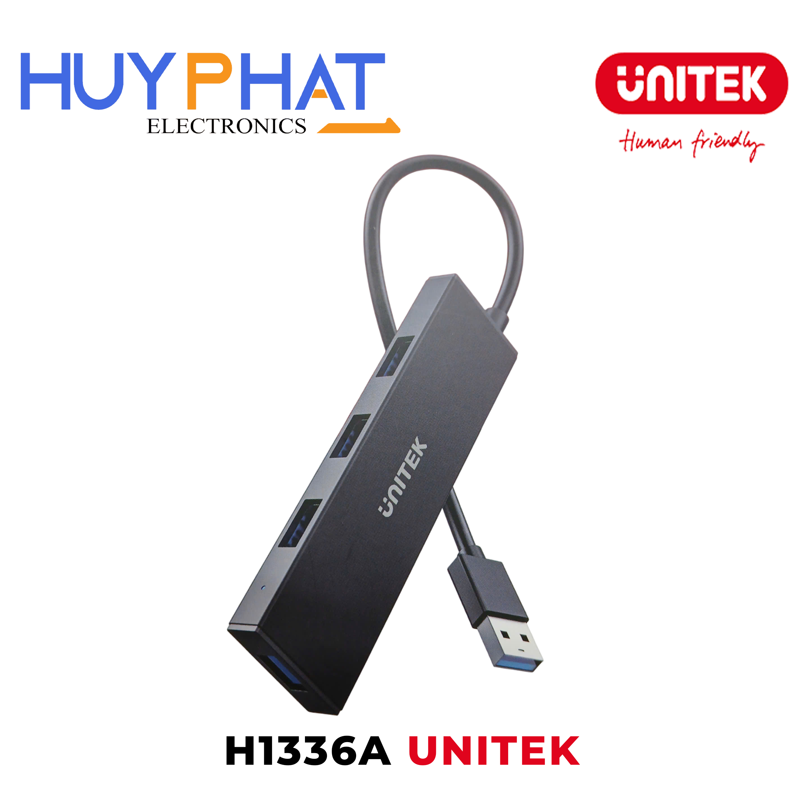 Hub USB -> 4 cổng USB + Type-C UNITEK H1336A