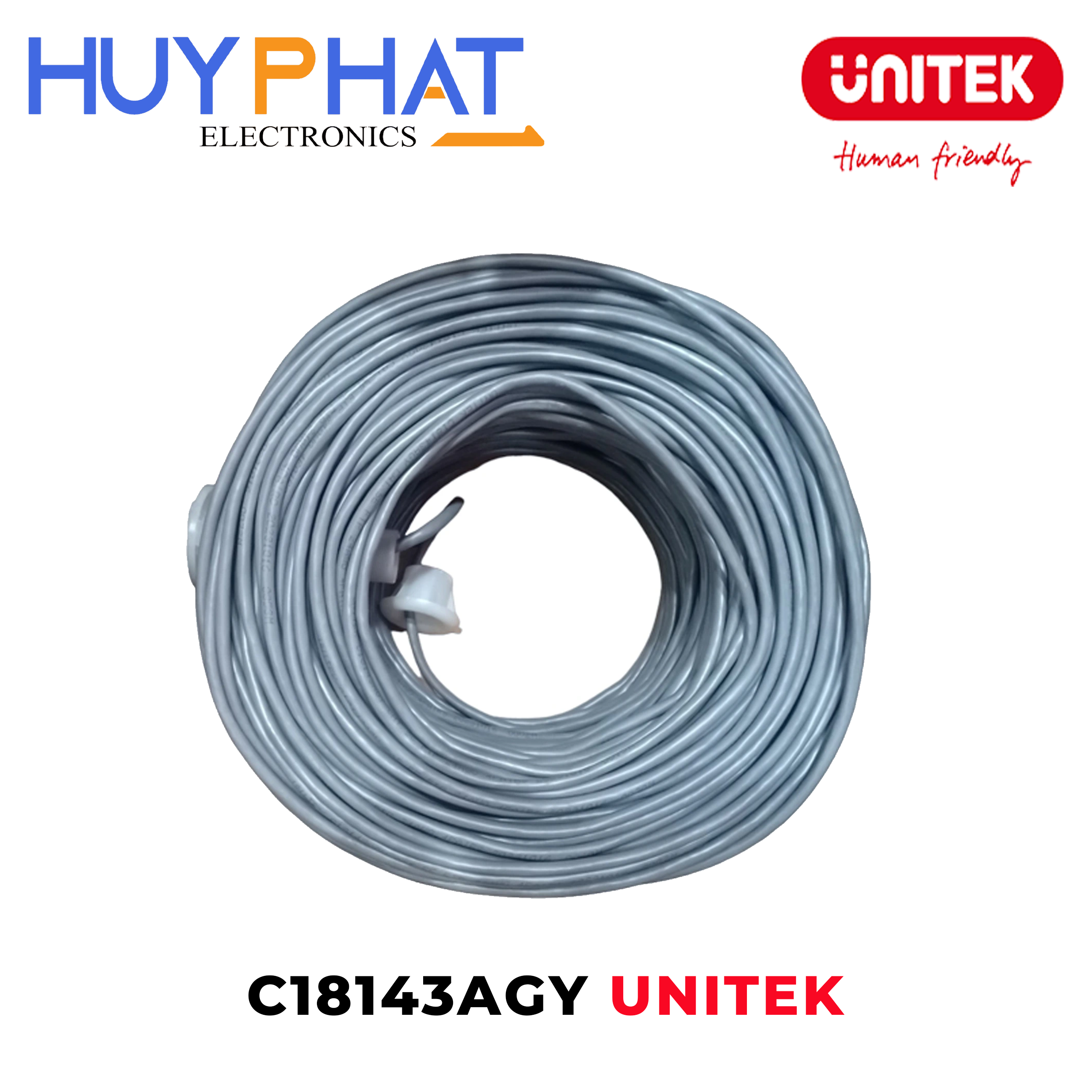 Cáp cuộn FTP CAT5 0.48BC 100m UNITEK C18143AGY