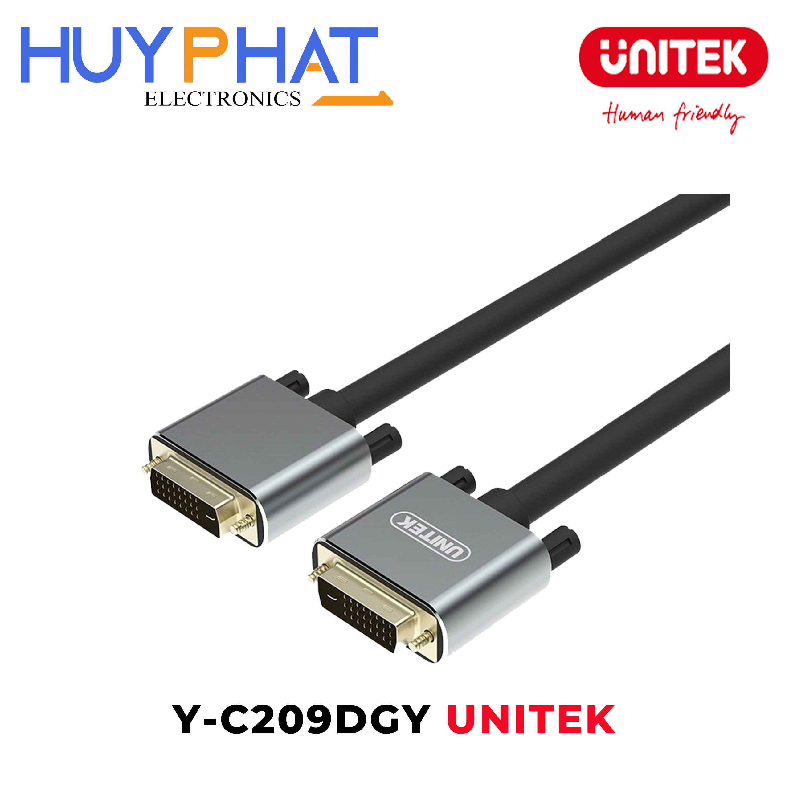 Cáp DVI 24+1 - 3m UNITEK Y-C209DGY
