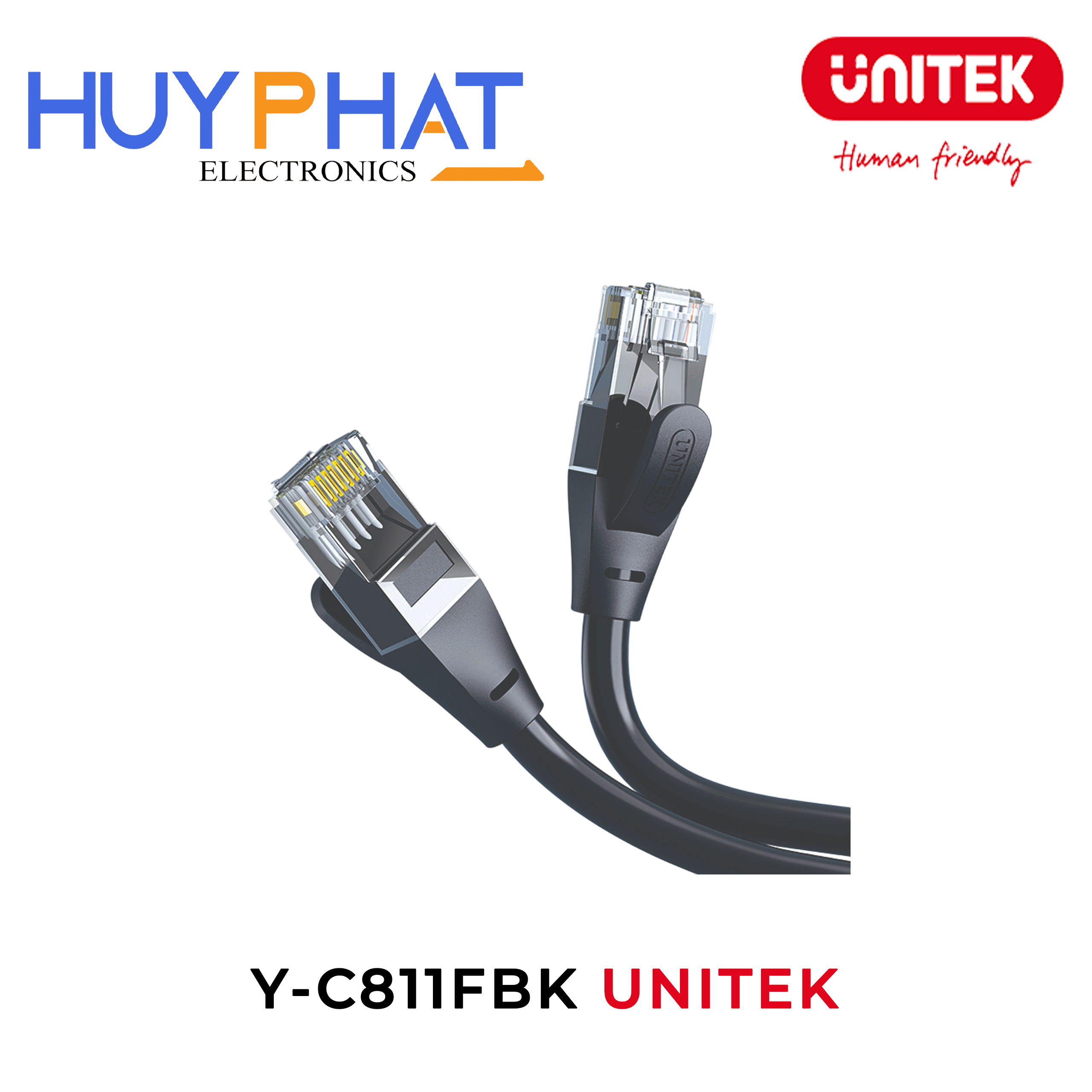 Cáp mạng UTP Cat6 UNITEK Y-C811FBK