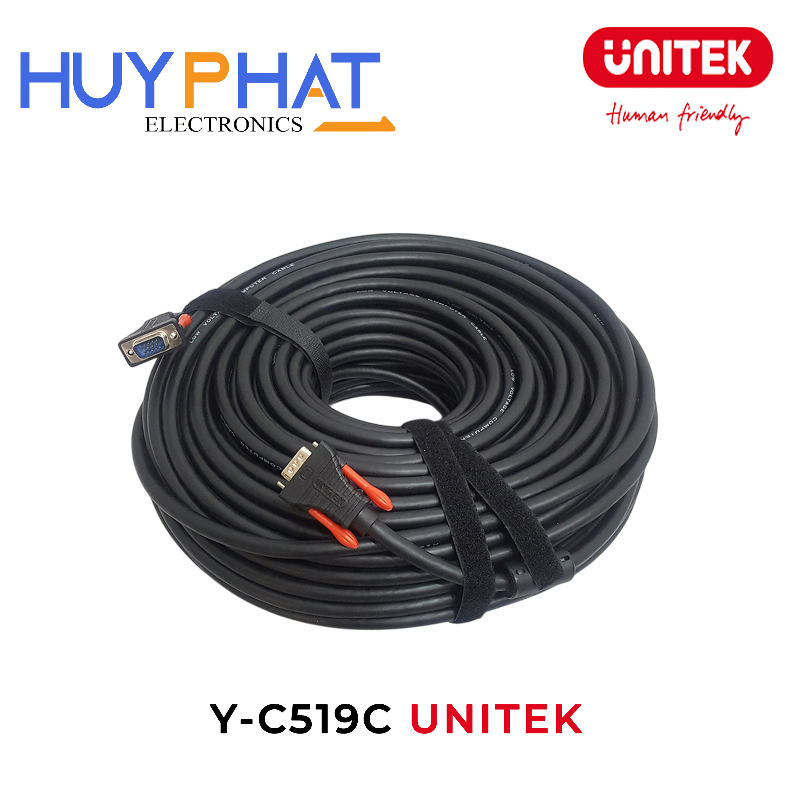 Cáp VGA LCD 3C+9 - 60M UNITEK Y-C519C