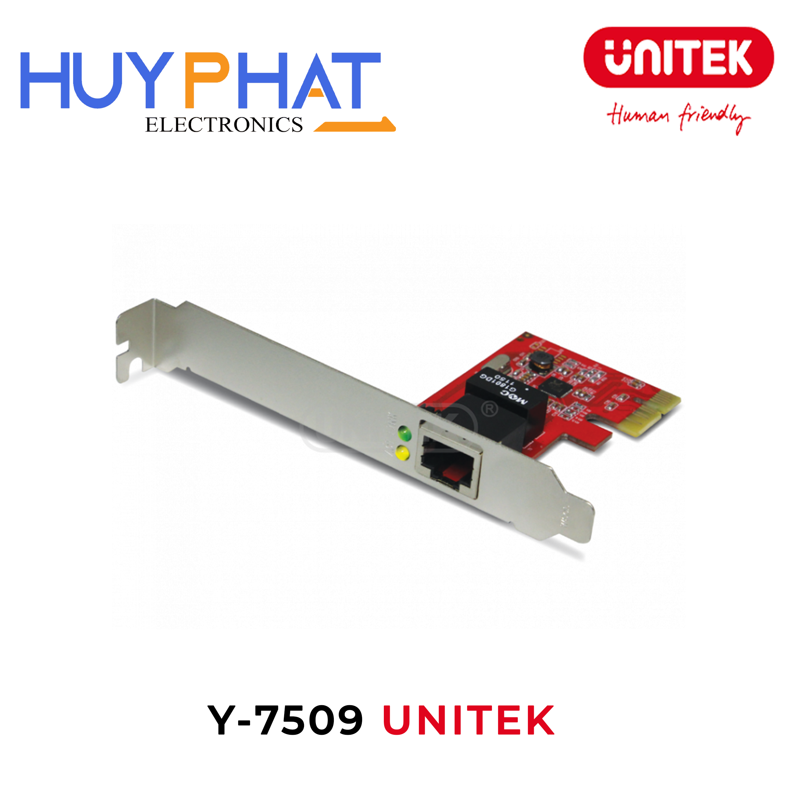 Card PCI-E cổng LAN UNITEK Y-7509