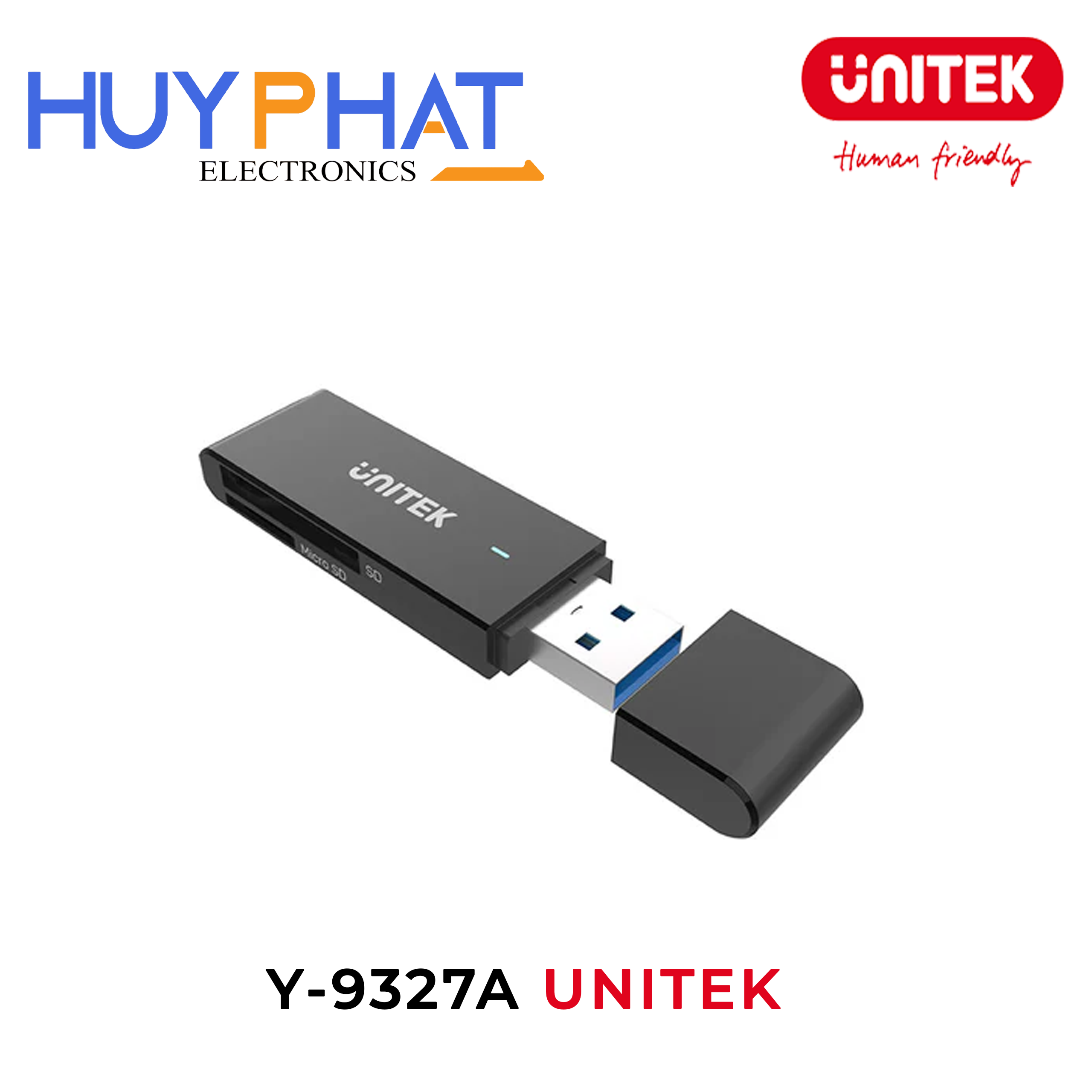 Đầu đọc thẻ nhớ USB-A UNITEK Y-9327A