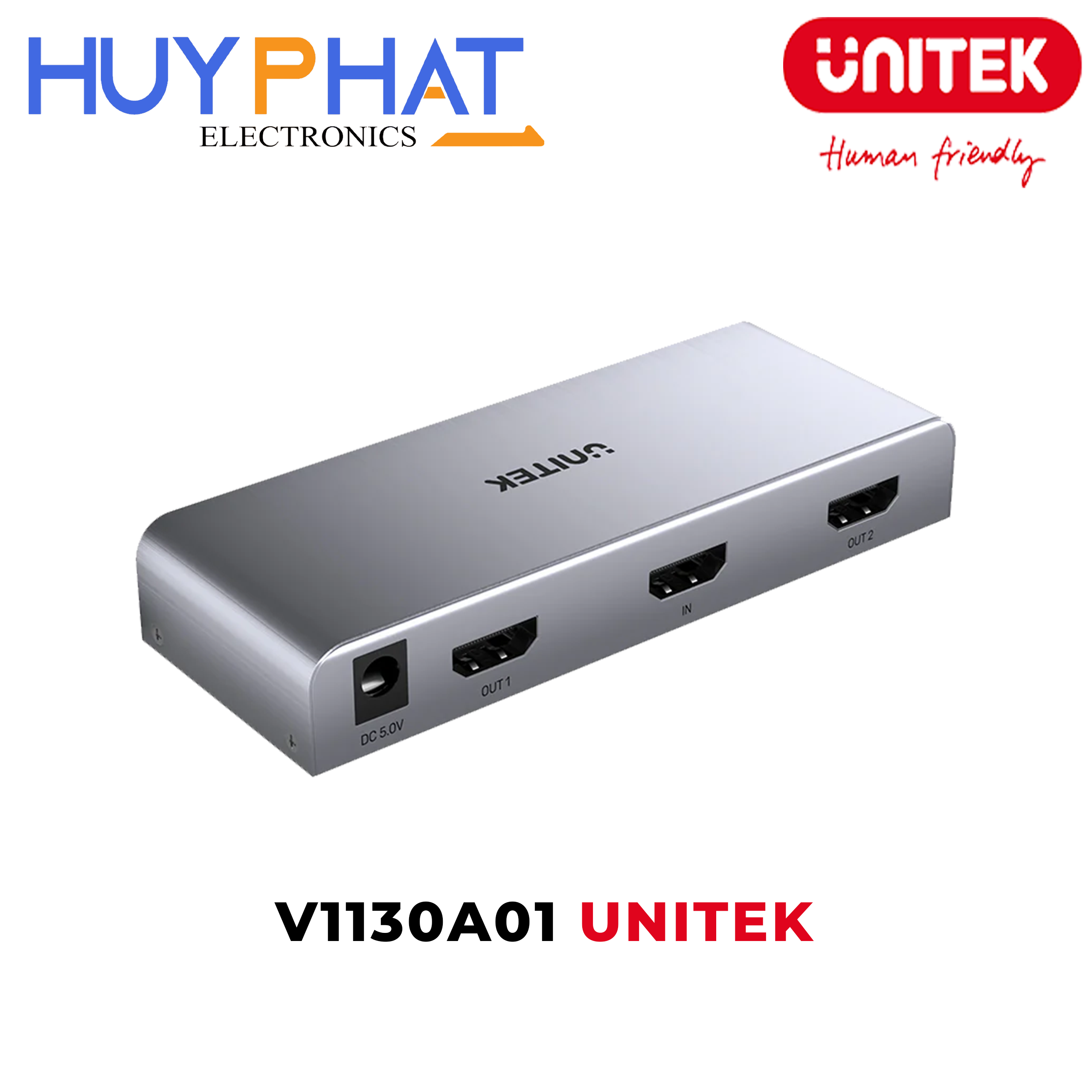Bộ Chia HDMI 4K@30Hz 2 cổng ra UNITEK V1130A01-EU