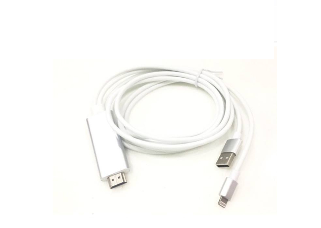 CÁP IPHONE 5 + USB -> HDMI 1.8M (OT - 7522C)