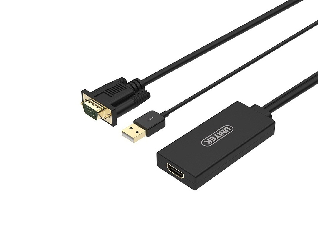 Cáp VGA + USB -> HDMI UNITEK Y-8711