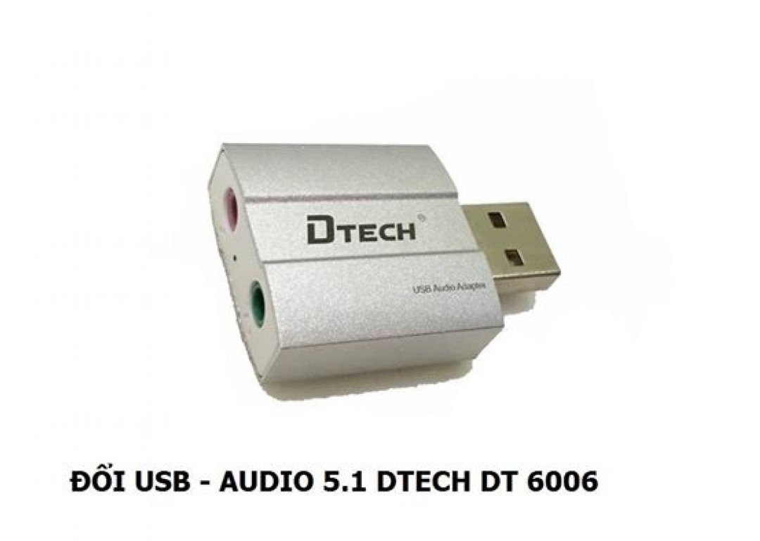 Đầu đổi USB -> AUDIO 5.1 DTECH DT-6006