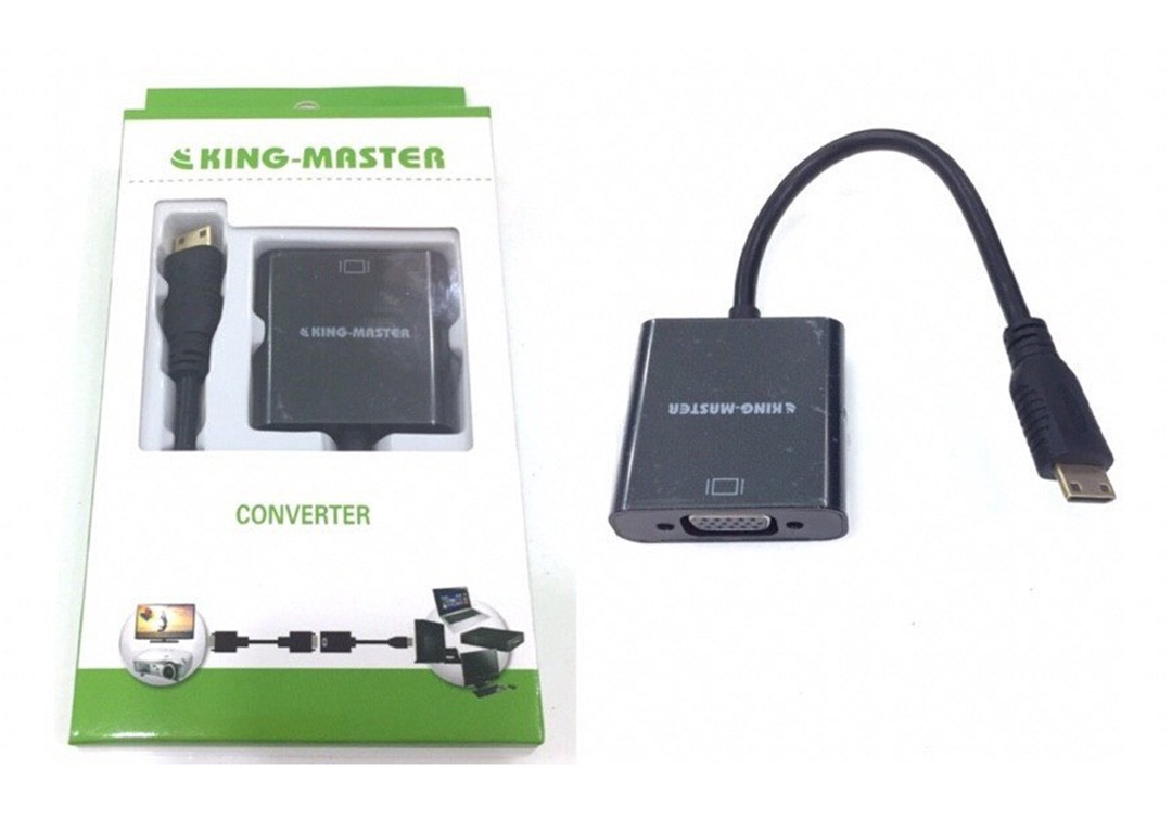 Cáp Mini HDMI sang VGA KINGMASTER KY-H122B