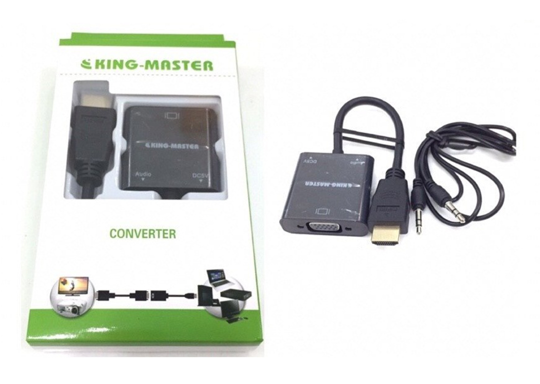 Cáp HDMI sang VGA + Audio KINGMASTER KY-H124B