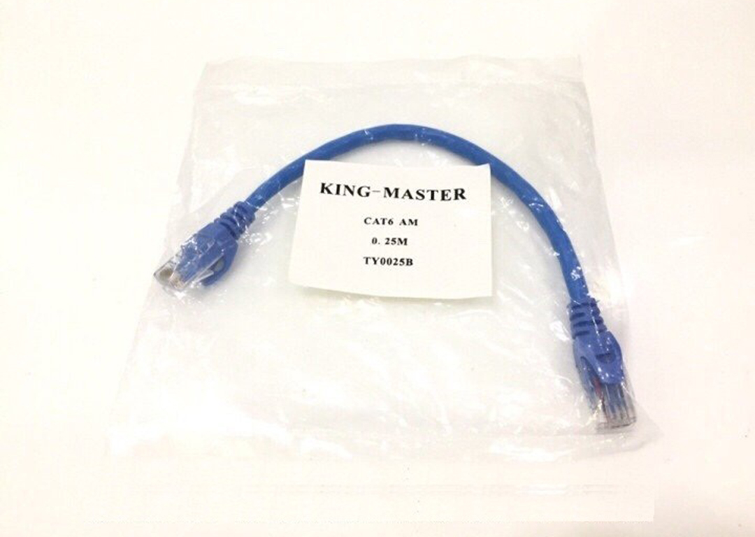 Cáp UTP Cat 6 0.25m KINGMASTER TY-0025B