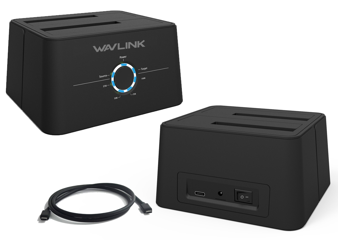 DOCK WAVLINK TYPE-C->2.5/3.5 2P (WL-ST334UC)