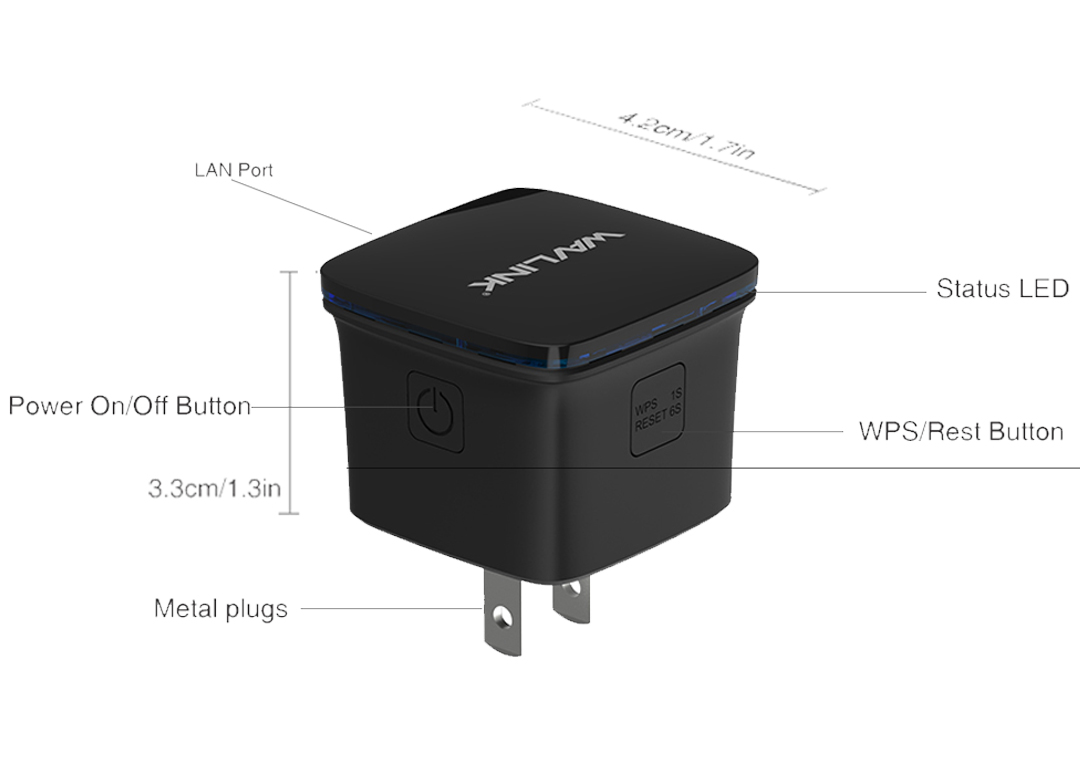 WAVLINK N300 WIRELESS EXTENDER (WL-WN581N2)