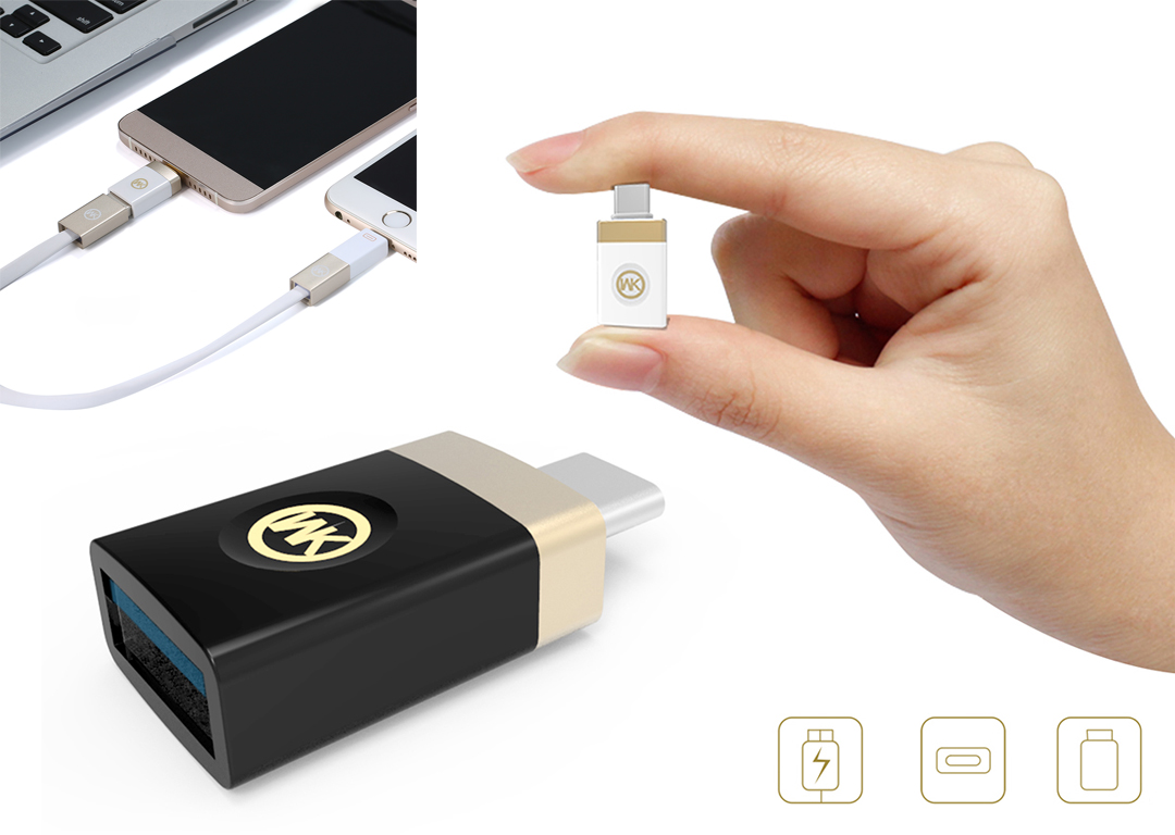 ĐẦU ĐỔI USB-> MICRO WK (WT-OTG)