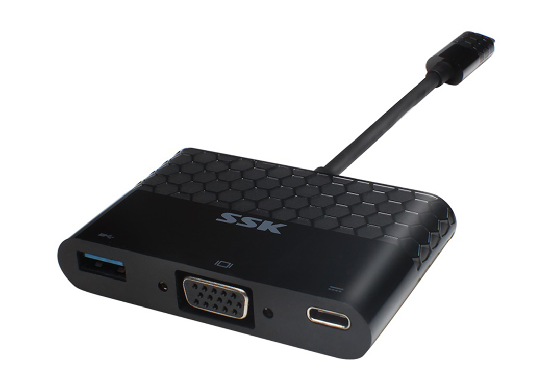 Multiport Hub Type-C -> USB 3.0 + VGA SSK SHU-C025