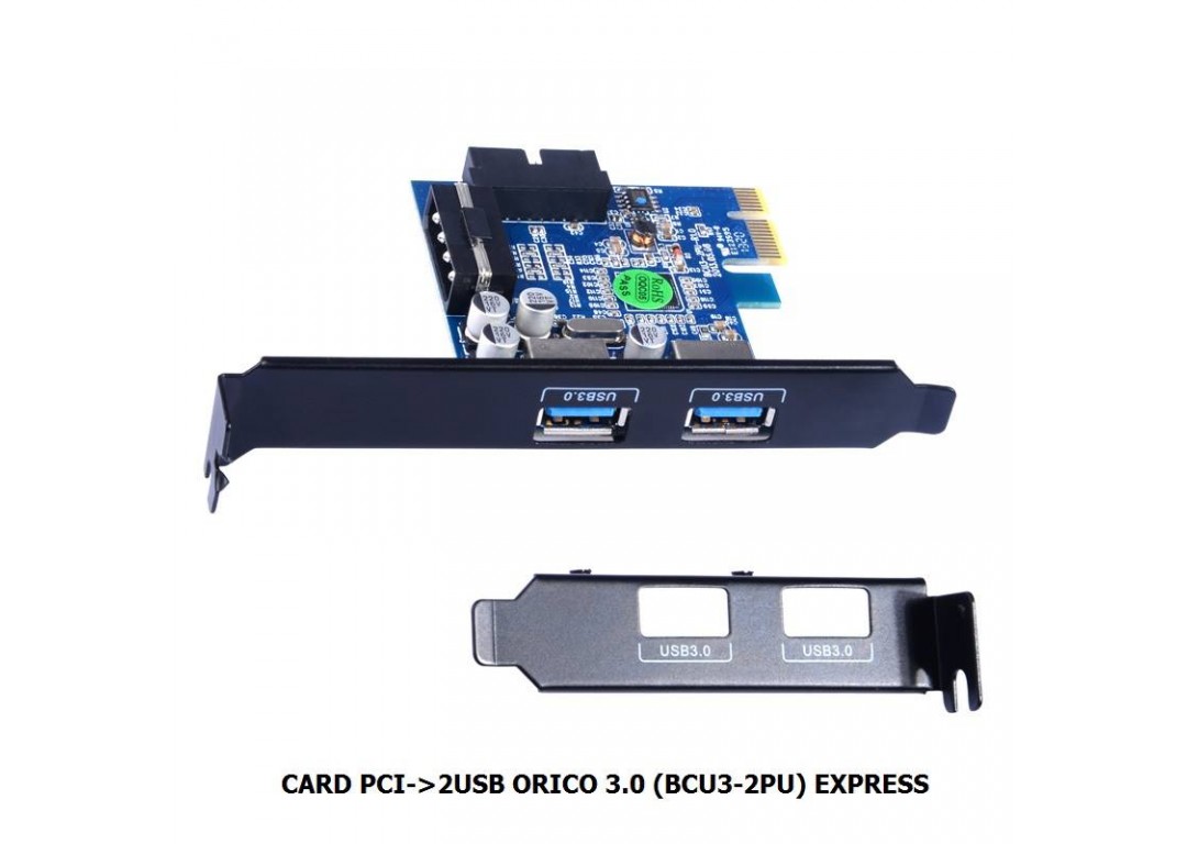 Thẻ mở rộng PCI Express 2 cổng USB ORICO BCU3-2PU (3.0)