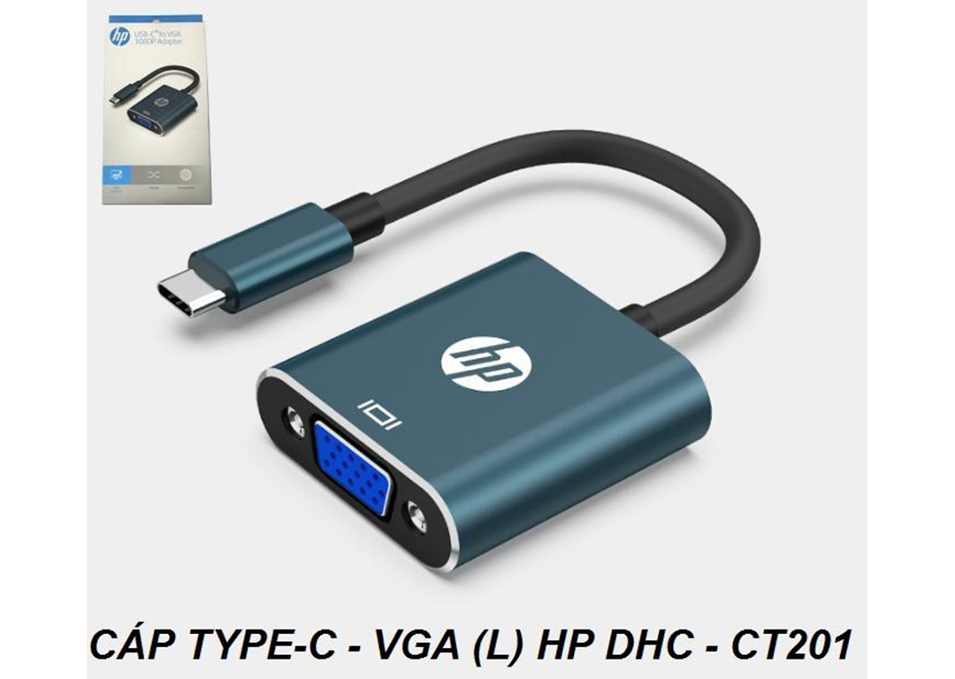 CÁP TYPE-C -> VGA HP DHC CT201