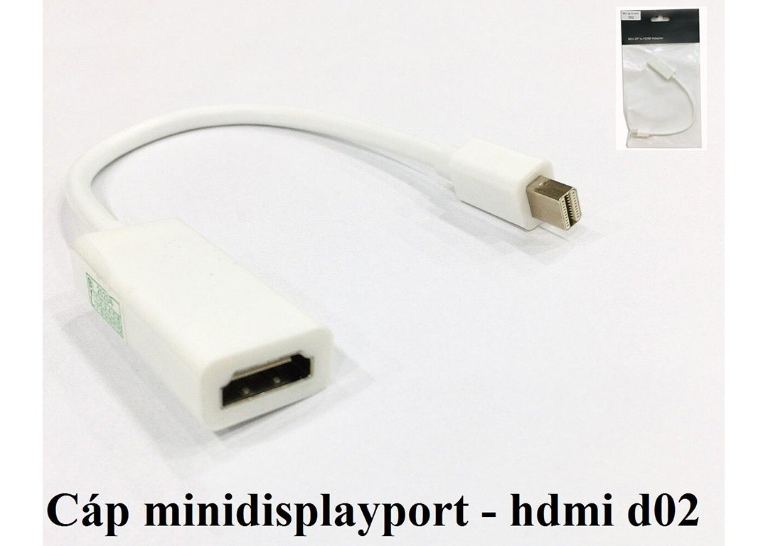 CÁP MINI DISPLAYPORT -> HDMI D02