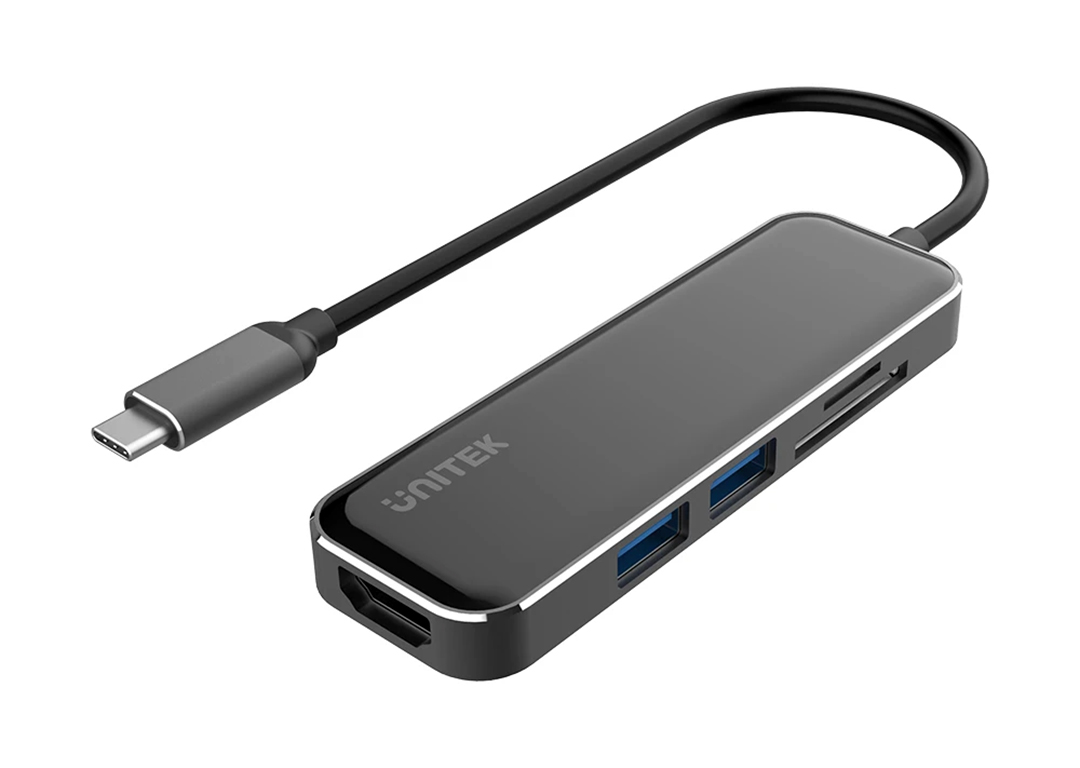 Cáp Type-C -> USB 3.1 + HDMI + TF/SD UNITEK D1036A